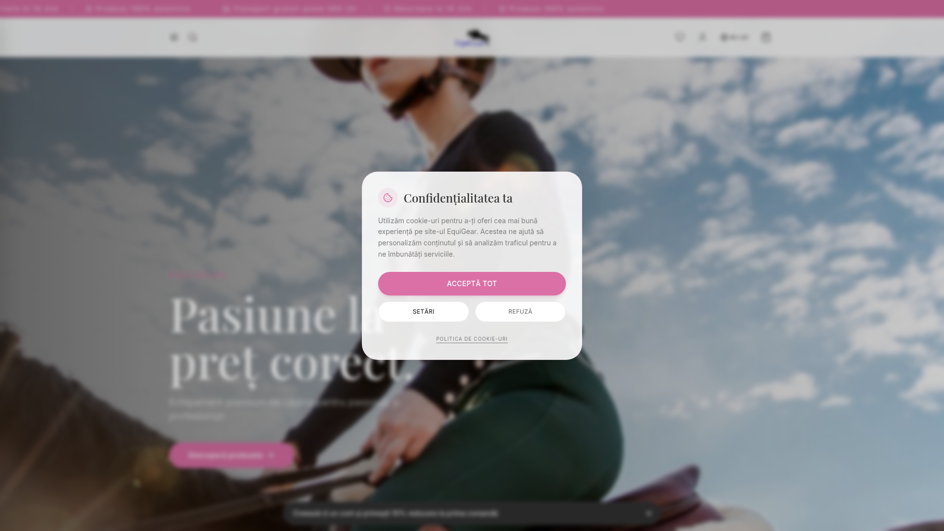 EquiGear — website screenshot