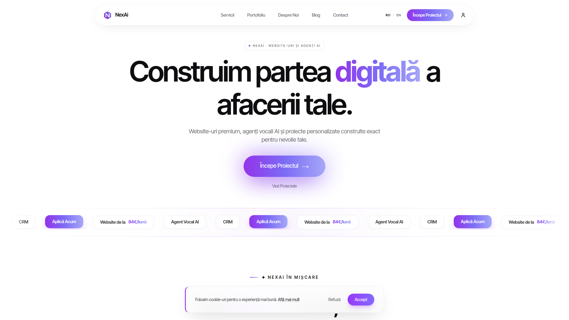 NexAI Agency — website screenshot